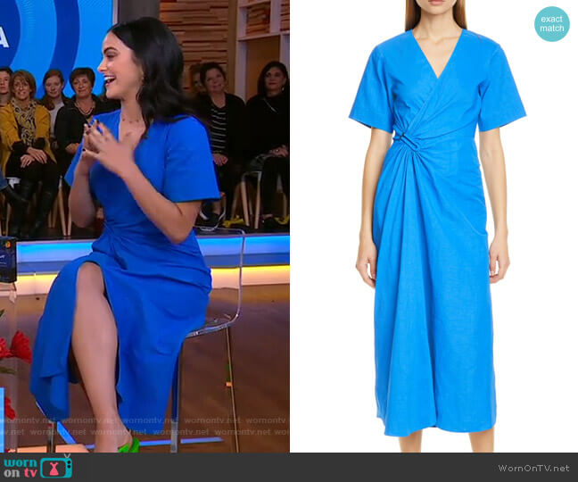 Edie Dress by A.L.C. worn by Camila Mendes on GMA