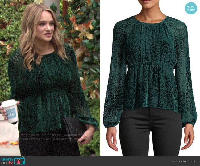 A.L.C. Karen Top worn by Summer Newman (Hunter King) on The Young and the Restless