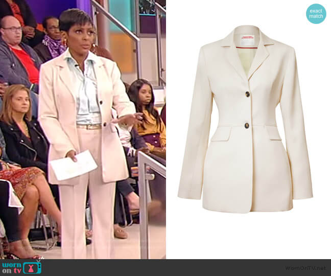 Single-Breasted Wool Jacket by Alejandra Alonso Rojas worn by Tamron Hall on Tamron Hall Show