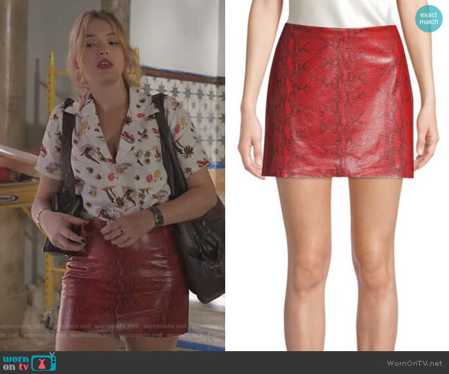 Elana Mini Skirt by Alice + Olivia worn by Kirby Anders (Maddison Brown) on Dynasty
