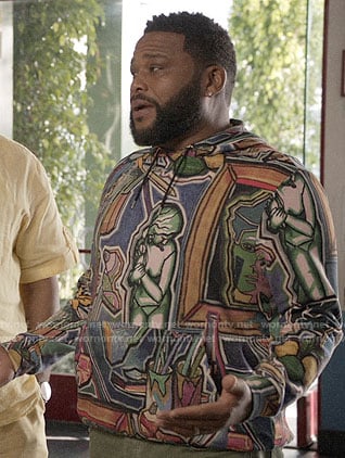 Andre's art print hoodie on Black-ish