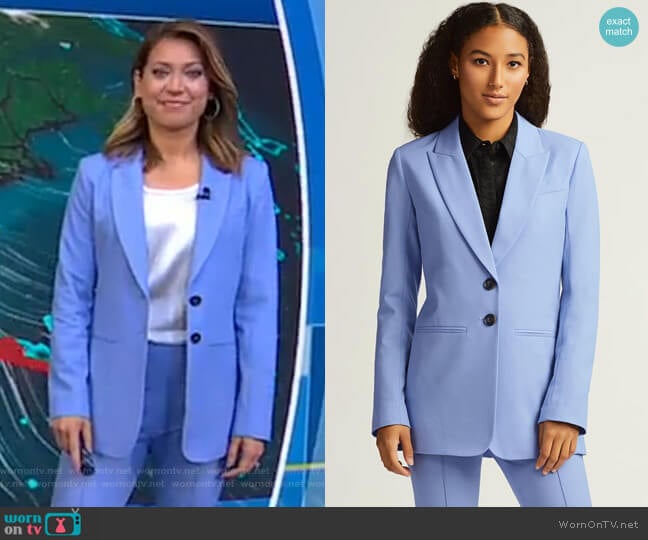 Classic Blazer by Argent worn by Ginger Zee on Good Morning America