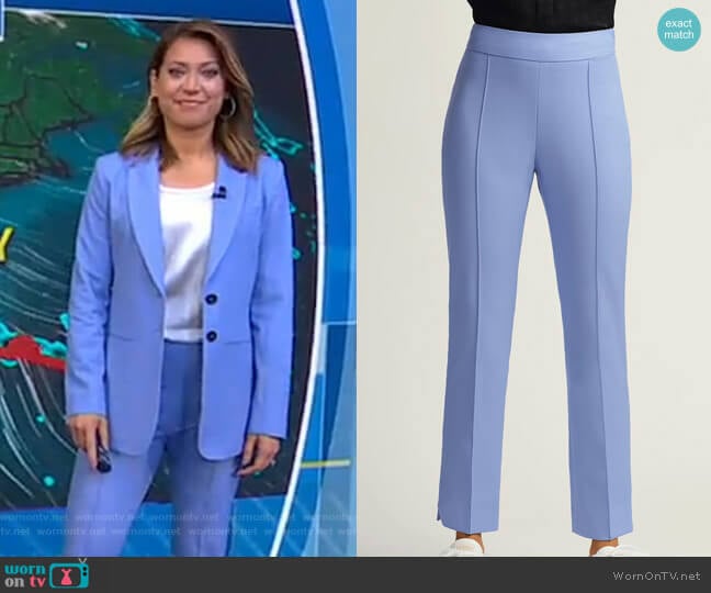 Slim Ankle Pant by Argent worn by Ginger Zee on Good Morning America