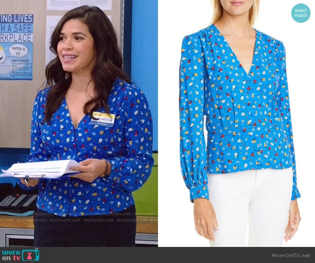 ba&sh Lali Top worn by Amy (America Ferrera) on Superstore