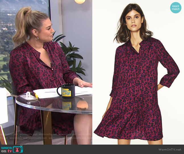 WornOnTV: Carissa’s pink leopard print dress on E! News Daily Pop ...