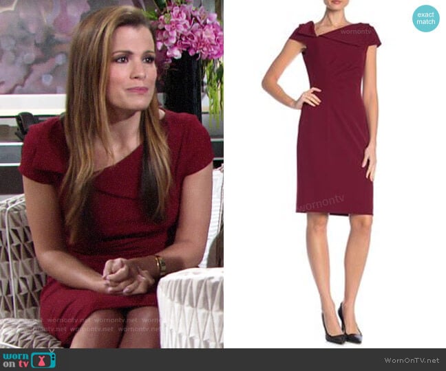 Badgley Mischka Cap Sleeve Dress worn by Chelsea Lawson (Melissa Claire Egan) on The Young and the Restless