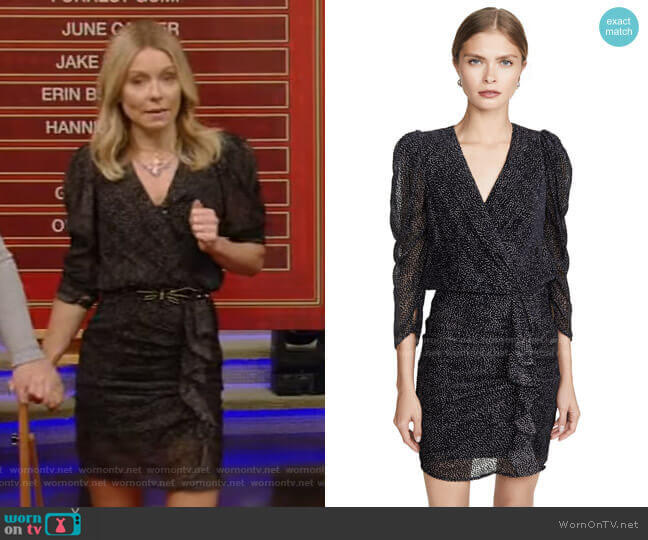 Celia Dress by Ba&Sh worn by Kelly Ripa on Live with Kelly and Mark