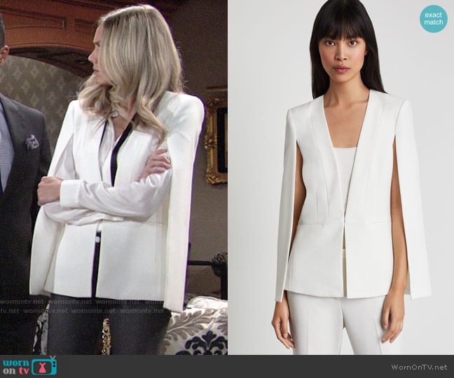 Bcbgmaxazria Upas Cape worn by Abby Newman (Melissa Ordway) on The Young and the Restless