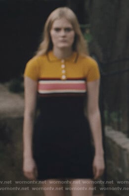 Lena's colorblock polo dress on Light as a Feather