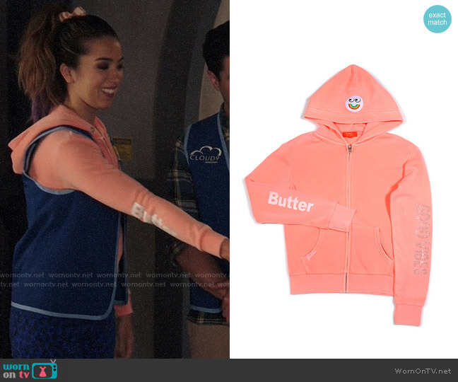 Butter Supersoft Good Vibes Hoodie worn by Cheyenne (Nichole Bloom) on Superstore