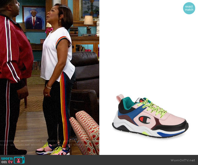 Champion 93Eighteen Block Sneaker worn by Tina Butler (Tichina Arnold) on The Neighborhood