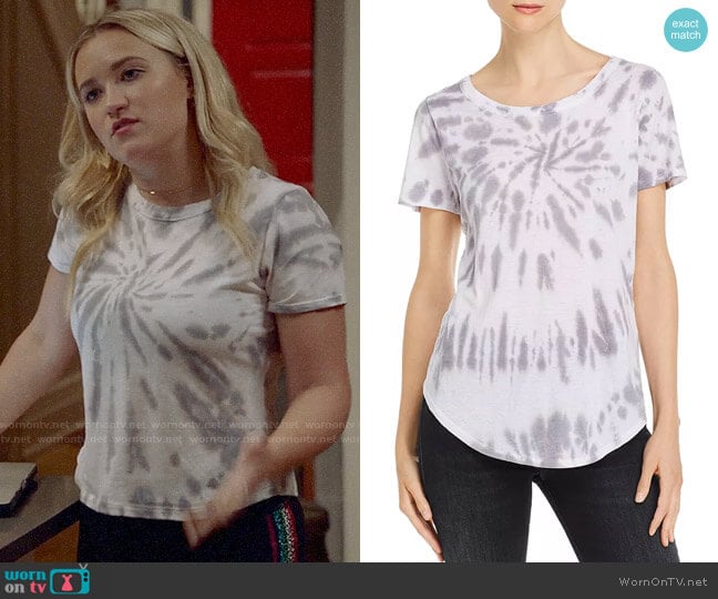 Chaser High/Low Tie-Dye Tee worn by Roxy Doyle (Emily Osment) on Almost Family