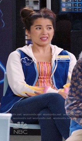 WornOnTV Cheyenne s flame hoodie on Superstore Nichole Bloom