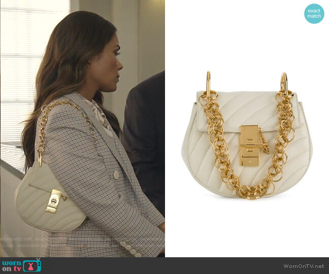 Drew Bijou Mini Shoulder Bag by Chloe worn by Cristal Jennings (Daniella Alonso) on Dynasty