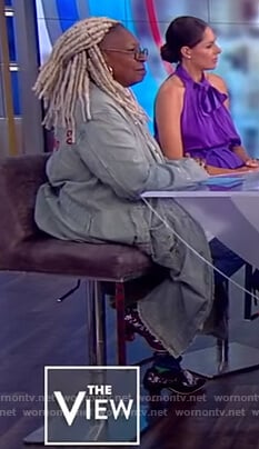 Whoopie’s corduroy distressed jacket on The View