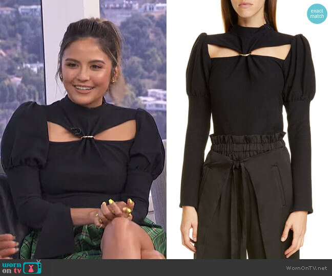 Mora Top by Cult Gaia worn by Erin Lim  on E! News