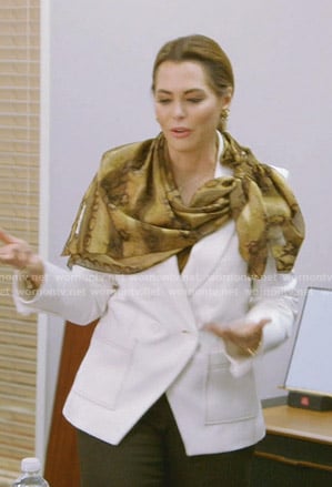 D'Andra's white blazer on The Real Housewives of Dallas