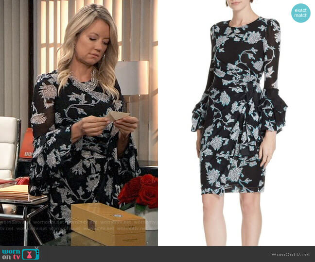 Diane von Furstenberg Faridah Dress worn by Nina Reeves (Cynthia Watros) on General Hospital