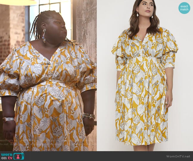 Puff Sleeve Dress by Eloquii worn by Becky (Gabourey Sidibe) on Empire