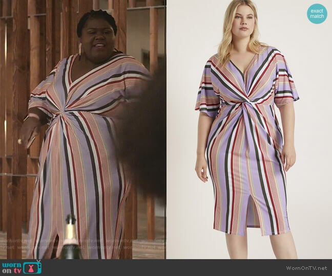 V-Neck Twist Front Dress by Eloquii worn by Becky (Gabourey Sidibe) on Empire