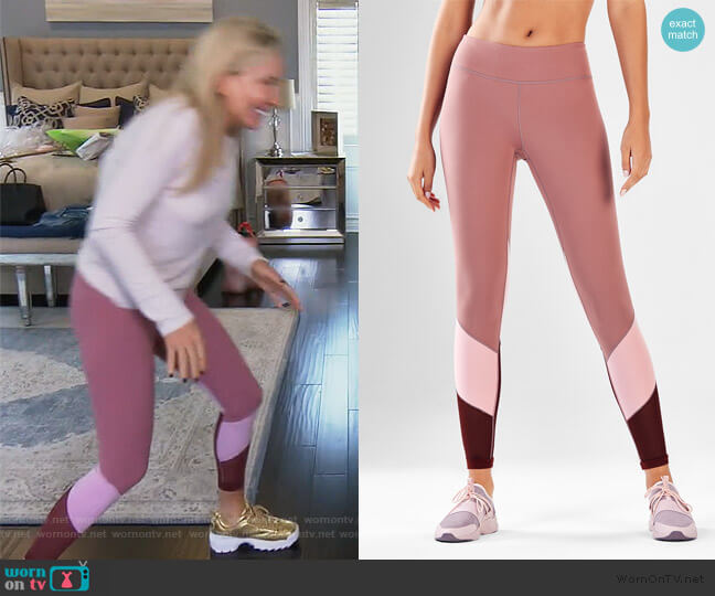 Powerhold Colorblock Leggings by Fabletics worn by Shannon Beador on The Real Housewives of Orange County