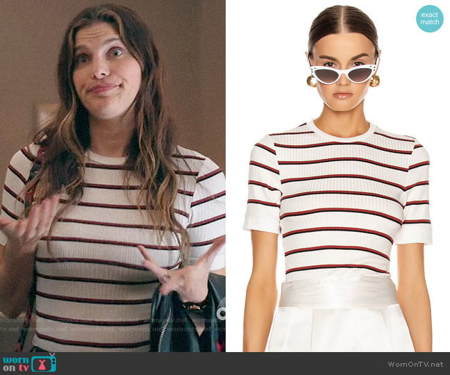 WornOnTV: Rio’s striped top on Bless This Mess | Lake Bell | Clothes ...