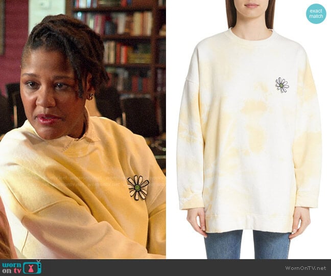 Ganni Stonecrop Isoli Sweatshirt worn by Skye (Rahne Jones) on The Politician