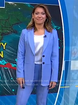 Ginger’s blue suit on Good Morning America