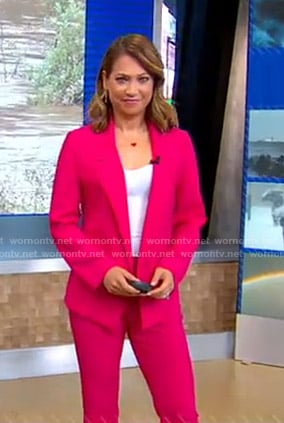 Ginger’s pink suit on Good Morning America