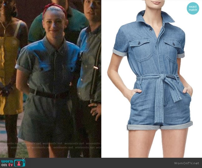 Good American Denim Romper worn by Betty Cooper (Lili Reinhart) on Riverdale