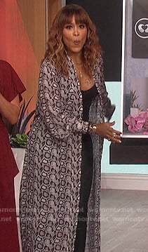 Eve’s snakeskin print kimono on The Talk