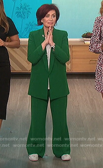 Sharon’s green oversized blazer on The Talk