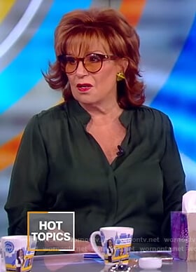 Joy’s green silk blouse on The View