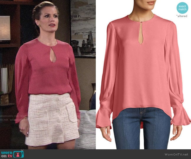 Joie Abekwa Top worn by Chelsea Lawson (Melissa Claire Egan) on The Young and the Restless