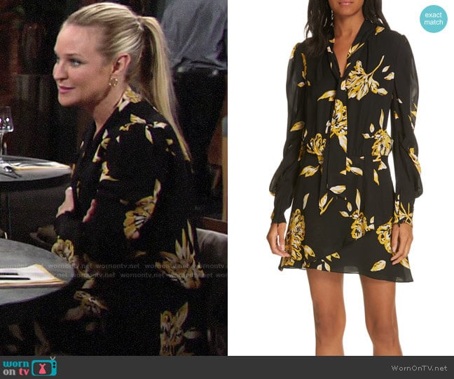 Joie Gyan Dress worn by Sharon Newman (Sharon Case) on The Young and the Restless