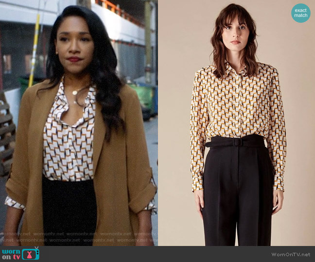 Judith & CHarles Lipari Blouse worn by Iris West (Candice Patton) on The Flash