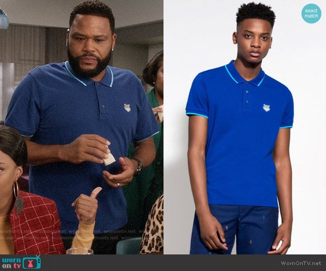 Kenzo Tiger Polo Shirt worn by Andre Johnson (Anthony Anderson) on Black-ish