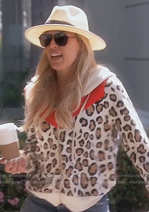 Braunwyn's leopard stripe hoodie on The Real Housewives of Orange County