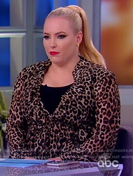 Meghan’s leopard print midi dress on The View