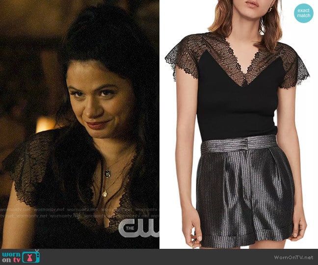 Maje Lilio Top worn by Mel Vera (Melonie Diaz) on Charmed