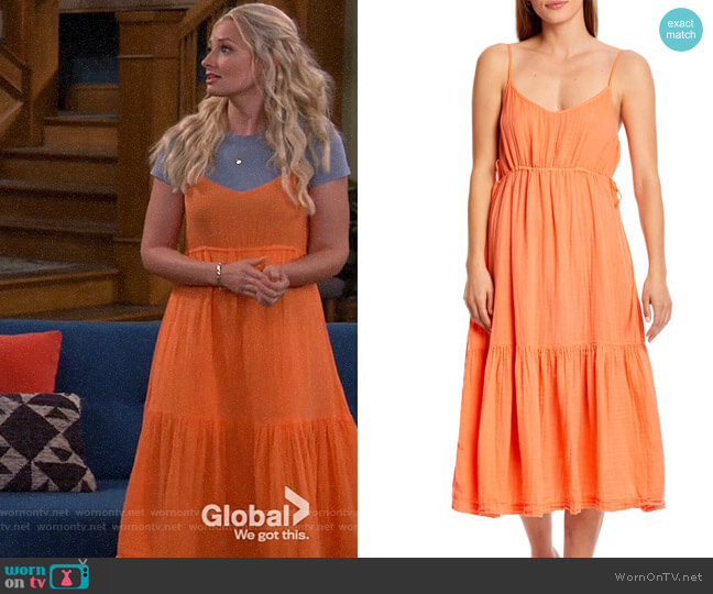 Michael Stars Giovanni Dress in Camilla worn by Gemma (Beth Behrs) on The Neighborhood