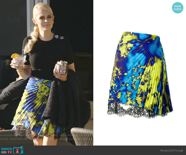 Micro Pleated Skirt by MSGM worn by Kameron Westcott on The Real Housewives of Dallas