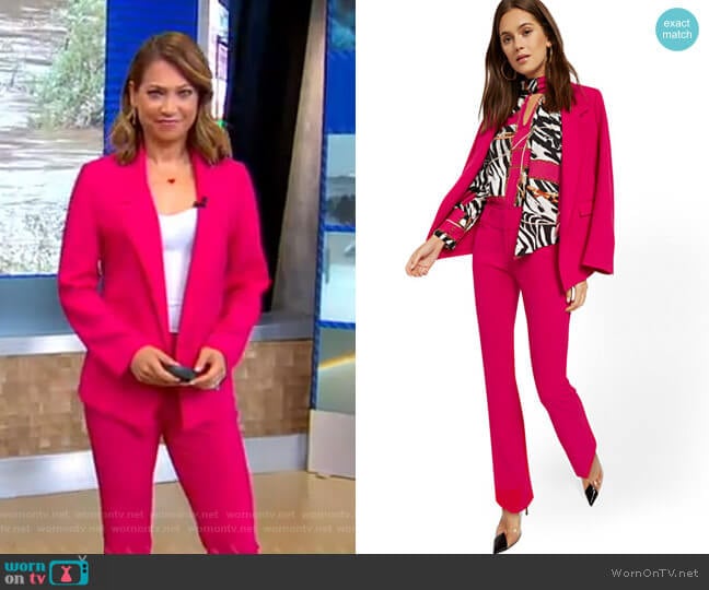 WornOnTV: Ginger’s pink suit on Good Morning America | Ginger Zee ...