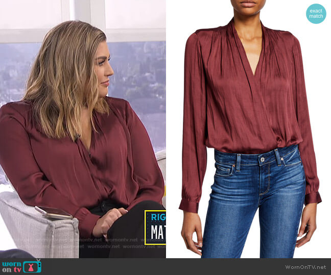 Sevilla Bodysuit by Paige worn by Carissa Loethen Culiner on E! News