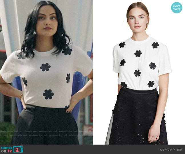 Paskal Floral T-shirt worn by Veronica Lodge (Camila Mendes) on Riverdale