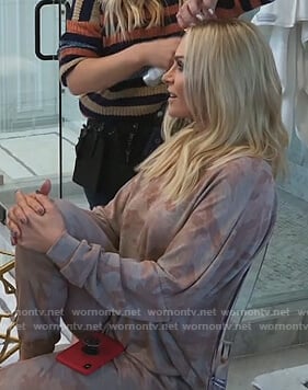 Tamra's camo sweater and sweat pants on The Real Housewives of Orange County