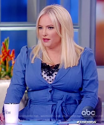 Meghan’s blue tie waist jumpsuit on The View