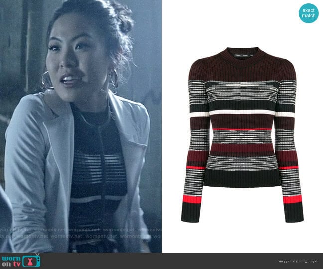 Proenza Schouler Striped Pullover worn by Mary Hamilton (Nicole Kang) on Batwoman