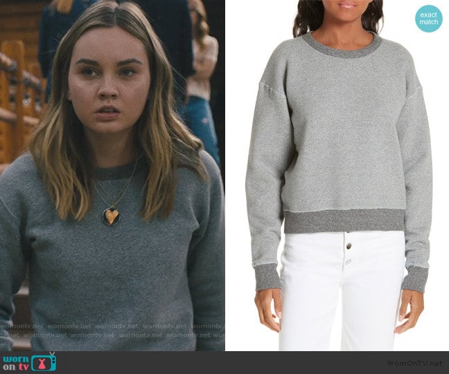 Best Sweatshirt by Rag & Bone worn by Candace Preston (Ajiona Alexus) on Light as a Feather