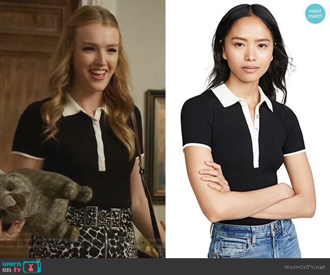 Libby Polo by Rag & Bone worn by Kirby Anders (Maddison Brown) on Dynasty